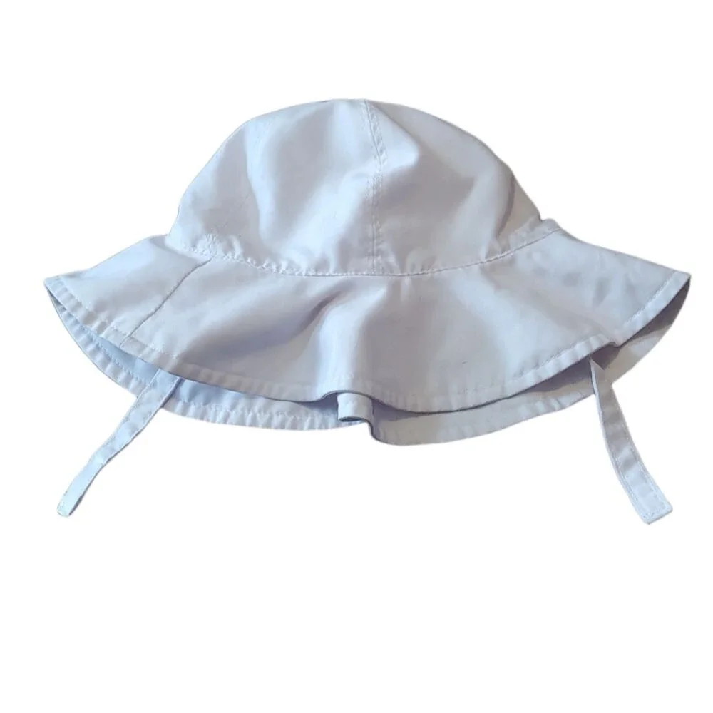 Target White Flower Baby Girl Sunhat Size 12-18 Months